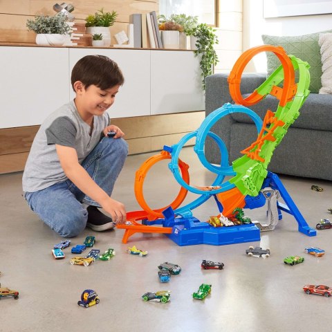 Hot Wheels HXR70 Poczwórna pętla kraks Hot Wheels HXR70 Poczwórna pętla kraks
