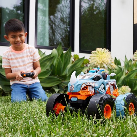 Hot Wheels Monster Truck Rhinomite Mega Transformacja HPK27 Pojazd zdalnie sterowany 1:12 MATTEL Hot Wheels Monster Truck Rhinomite Mega Transformacja HPK27 Pojazd zdalnie sterowany 1:12 MATTEL