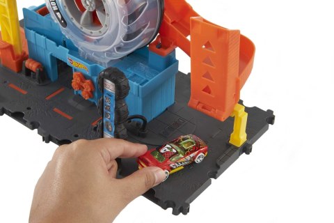 Hot Wheels Wyścigowy warsztat opon Zestaw HDP02 MATTEL Hot Wheels Wyścigowy warsztat opon Zestaw HDP02 MATTEL