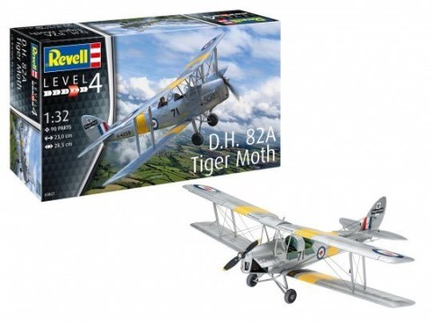 Revell D.H. 82A Tiger Moth Model samolotu stałopłatowego Zestaw montażowy 1:32 Revell D.H. 82A Tiger Moth Model samolotu stałopłatowego Zestaw montażowy 1:32