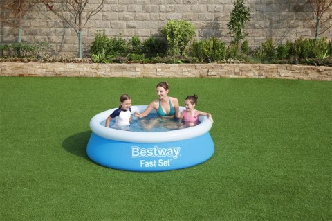 Bestway 57392 basen zewnętrzny naziemny Basen nadmuchiwany W kształcie okręgu 940 l Niebieski Bestway 57392 basen zewnętrzny naziemny Basen nadmuchiwany W kształcie okręgu 940 l Niebieski