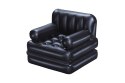 Bestway 75114/23 nadmuchiwane krzesło do salonu Czarny