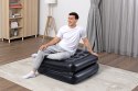 Bestway 75114/23 nadmuchiwane krzesło do salonu Czarny