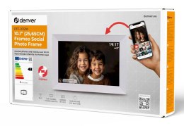 Cyfrowa ramka na zdjęcia Denver PFF-1012 Biała 25,6cm (10.1
