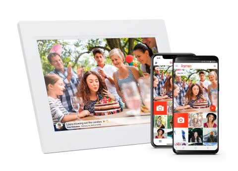 Denver PFF-1015W cyfrowa ramka na zdjęcia Biały 25,6 cm (10.1") Ekran dotykowy Wi-Fi