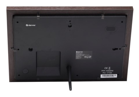 Denver PFF-1042DWMK2 cyfrowa ramka na zdjęcia Drewno 25,6 cm (10.1") Ekran dotykowy Wi-Fi Denver PFF-1042DWMK2 cyfrowa ramka na zdjęcia Drewno 25,6 cm (10.1") Ekran dotykowy Wi-Fi