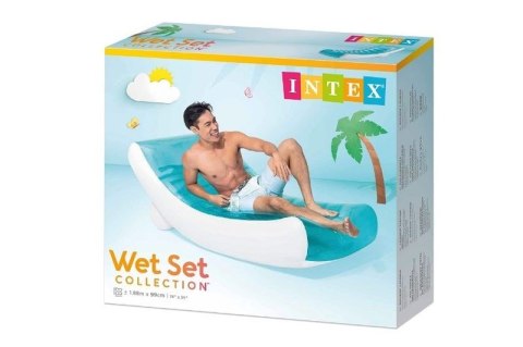 Intex 56874EU dmuchany materac Pojedynczy materac Niebieski, Biały Intex 56874EU dmuchany materac Pojedynczy materac Niebieski, Biały
