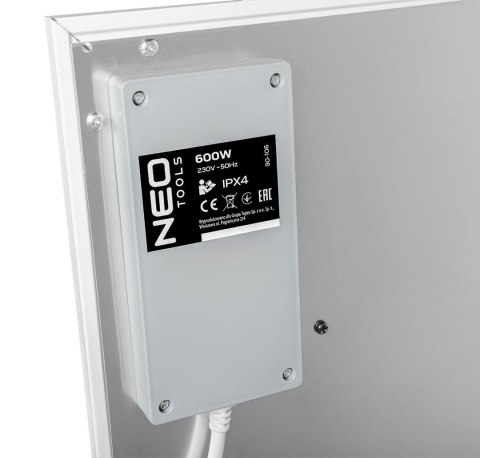 Panel grzewczy na podczerwień 600W WIFI NEO-Tools 90-106 Panel grzewczy na podczerwień 600W WIFI NEO-Tools 90-106