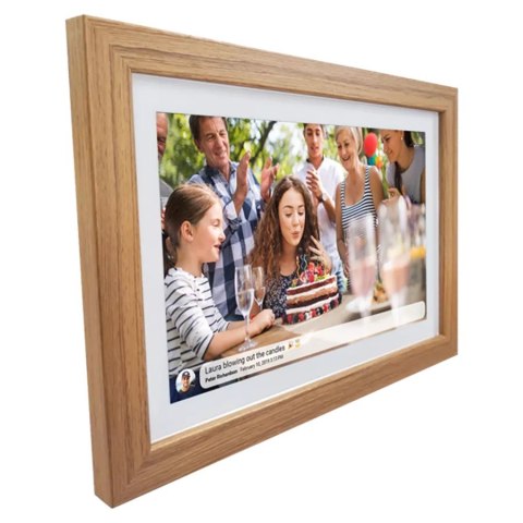 Ramka na zdjęcia Denver z FRAMEO 10.1" 16GB light wood