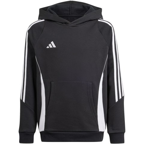 Bluza dla dzieci adidas Tiro 24 Hooded Sweat czarna IJ5611 140cm Bluza dla dzieci adidas Tiro 24 Hooded Sweat czarna IJ5611 140cm