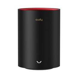 Cudy M3000 Dual-band (2.4 GHz/5 GHz) Wi-Fi 6 (802.11ax) Czarny, Czerwony 1 Wewnętrzne