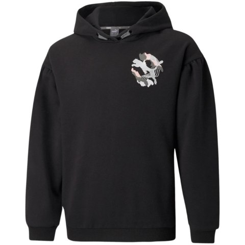 Bluza dla dzieci Puma Alpha Hoodie FL G czarna 589232 01 128cm Bluza dla dzieci Puma Alpha Hoodie FL G czarna 589232 01 128cm