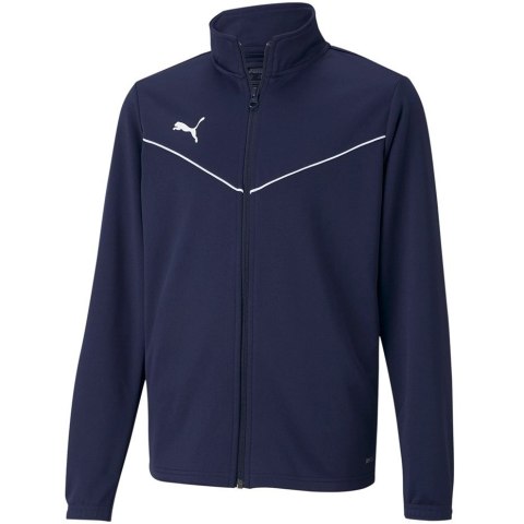 Bluza dla dzieci Puma teamRISE Training Poly Jacket Jr granatowa 657393 06 152cm Bluza dla dzieci Puma teamRISE Training Poly Jacket Jr granatowa 657393 06 152cm