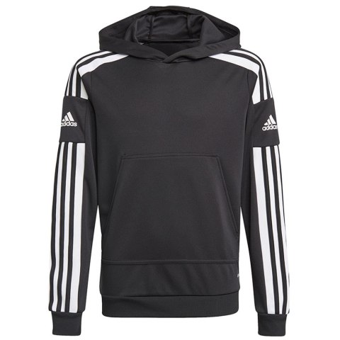 Bluza dla dzieci adidas Squadra 21 Hoody Youth czarna GK9544 128cm Bluza dla dzieci adidas Squadra 21 Hoody Youth czarna GK9544 128cm
