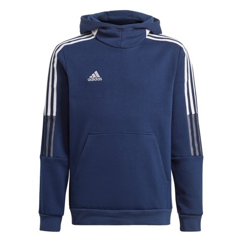 Bluza dla dzieci adidas Tiro 21 Sweat Hoody granatowa GK9680 140cm Bluza dla dzieci adidas Tiro 21 Sweat Hoody granatowa GK9680 140cm