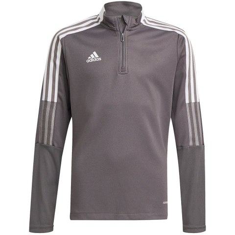 Bluza dla dzieci adidas Tiro 21 Training Top Youth szara GM7321 116cm Bluza dla dzieci adidas Tiro 21 Training Top Youth szara GM7321 116cm