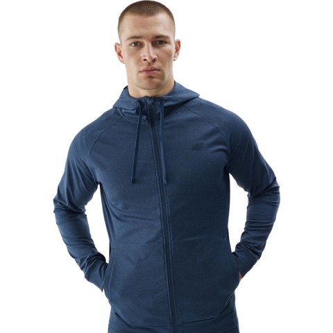 Bluza męska 4F M404 granat melanż 4FWAW24TFSWM404 31M XL Bluza męska 4F M404 granat melanż 4FWAW24TFSWM404 31M XL