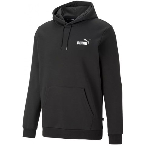 Bluza męska Puma ESS+ 2 Col Small Logo Hoodie FL czarna 674471 61 Bluza męska Puma ESS+ 2 Col Small Logo Hoodie FL czarna 674471 61