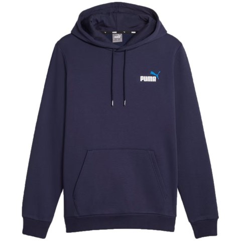 Bluza męska Puma ESS+ 2 Col Small Logo Hoodie FL granatowa 674471 06 Bluza męska Puma ESS+ 2 Col Small Logo Hoodie FL granatowa 674471 06