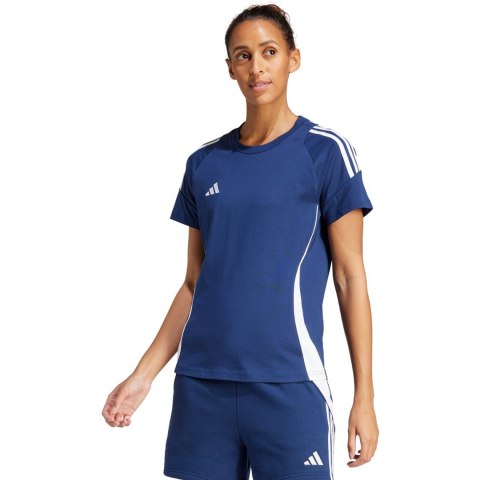 Koszulka damska adidas Tiro 24 Sweat niebiesko-biała IR9354 XL Koszulka damska adidas Tiro 24 Sweat niebiesko-biała IR9354 XL