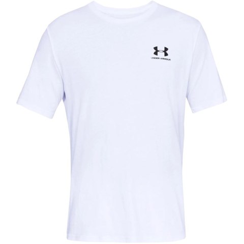 Koszulka męska Under Armour Sportstyle Left Chest SS biała 1326799 100 XL Koszulka męska Under Armour Sportstyle Left Chest SS biała 1326799 100 XL