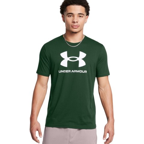 Koszulka męska Under Armour Sportstyle Logo zielona 1382911 301 XL Koszulka męska Under Armour Sportstyle Logo zielona 1382911 301 XL