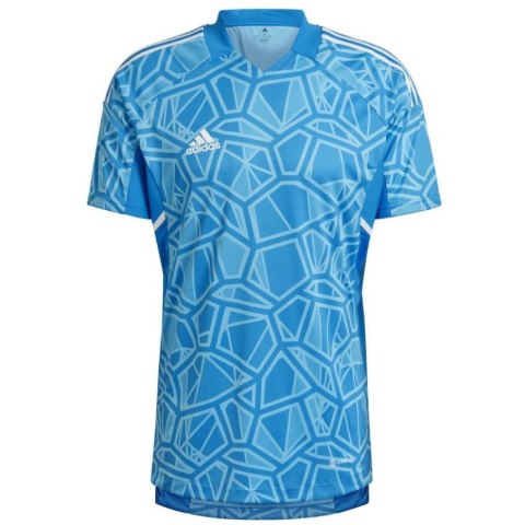 Koszulka męska adidas Condivo 22 Goalkeeper Jersey Short Sleeve niebieska HB1623 Koszulka męska adidas Condivo 22 Goalkeeper Jersey Short Sleeve niebieska HB1623