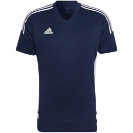 Koszulka męska adidas Condivo 22 Jersey V-neck granatowo-biała HA6291 L