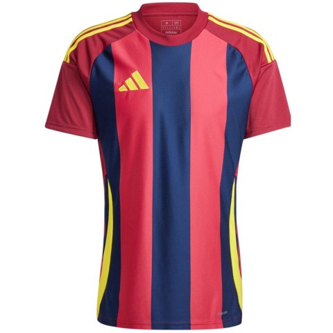 Koszulka męska adidas Striped 24 Jersey bordowo-granatowa IW2149 M Koszulka męska adidas Striped 24 Jersey bordowo-granatowa IW2149 M