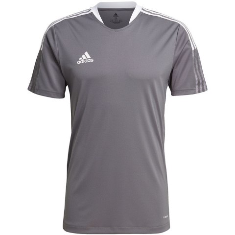 Koszulka męska adidas Tiro 21 Training Jersey szara GM7587 S Koszulka męska adidas Tiro 21 Training Jersey szara GM7587 S