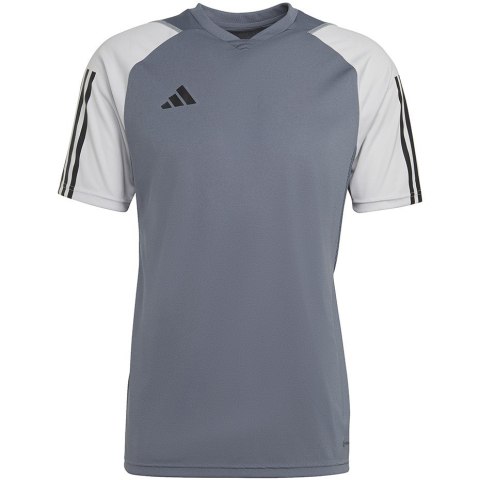 Koszulka męska adidas Tiro 23 Competition Jersey szara HP1906 XL Koszulka męska adidas Tiro 23 Competition Jersey szara HP1906 XL