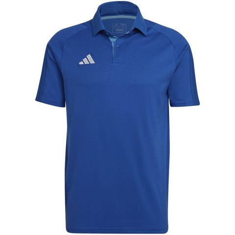 Koszulka męska adidas Tiro 23 Competition Polo niebieska HU1342 2XL Koszulka męska adidas Tiro 23 Competition Polo niebieska HU1342 2XL
