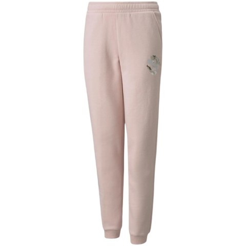 Spodnie dla dzieci Puma Alpha Sweatpants FL różowe 589235 36 152cm Spodnie dla dzieci Puma Alpha Sweatpants FL różowe 589235 36 152cm