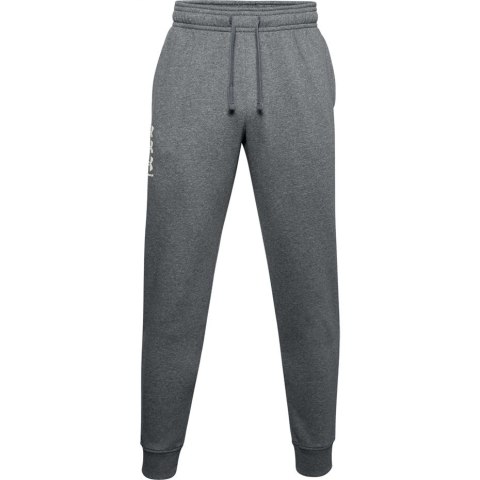 Spodnie męskie Under Armour Rival Fleece 3Logo Jogger ciemnoszare 1357131 012 M Spodnie męskie Under Armour Rival Fleece 3Logo Jogger ciemnoszare 1357131 012 M