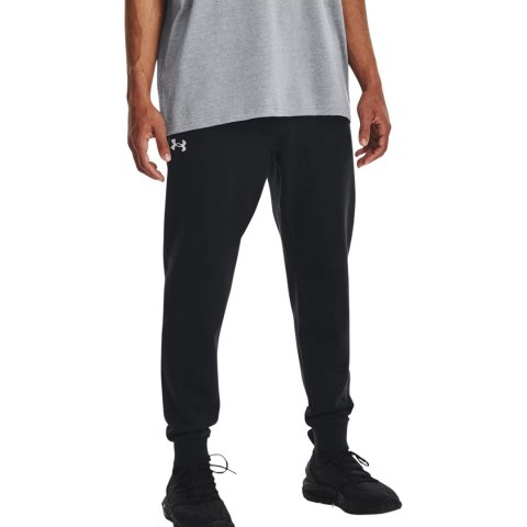 Spodnie męskie Under Armour Rival Fleece Joggers czarne 1379774 001 M Spodnie męskie Under Armour Rival Fleece Joggers czarne 1379774 001 M
