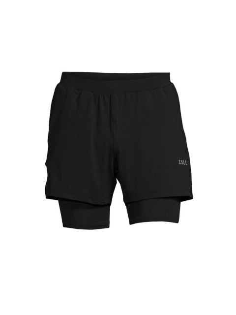 Szorty męskie CASALL M Double Layer Shorts czarny Szorty męskie CASALL M Double Layer Shorts czarny