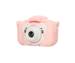 Aparat cyfrowy Extralink Kids Camera H28 Dual Różowy 1080P 30fps, wyświetlacz 2.0