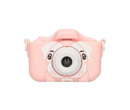 Aparat cyfrowy Extralink Kids Camera H28 Dual Różowy 1080P 30fps, wyświetlacz 2.0