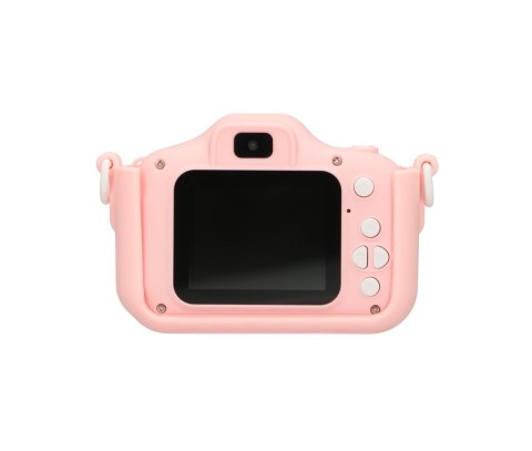 Aparat cyfrowy Extralink Kids Camera H28 Dual Różowy 1080P 30fps, wyświetlacz 2.0" Aparat cyfrowy Extralink Kids Camera H28 Dual Różowy 1080P 30fps, wyświetlacz 2.0"