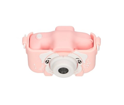 Aparat cyfrowy Extralink Kids Camera H28 Dual Różowy 1080P 30fps, wyświetlacz 2.0" Aparat cyfrowy Extralink Kids Camera H28 Dual Różowy 1080P 30fps, wyświetlacz 2.0"