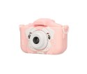 Aparat cyfrowy Extralink Kids Camera H28 Dual Różowy 1080P 30fps, wyświetlacz 2.0"