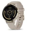 Garmin Venu 3S - 41 mm - inteligentny zegarek z paskiem - Francuski Szary
