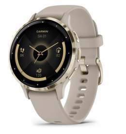 Garmin Venu 3S - 41 mm - inteligentny zegarek z paskiem - Francuski Szary