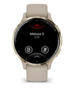 Garmin Venu 3S - 41 mm - inteligentny zegarek z paskiem - Francuski Szary