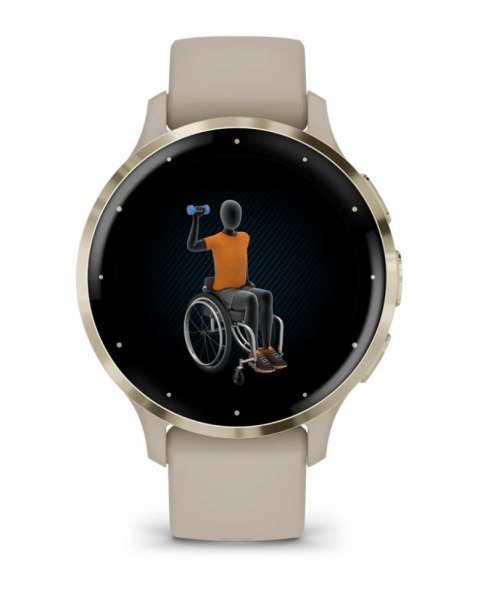 Garmin Venu 3S - 41 mm - inteligentny zegarek z paskiem - Francuski Szary Garmin Venu 3S - 41 mm - inteligentny zegarek z paskiem - Francuski Szary