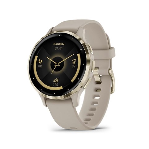 Garmin Venu 3S - 41 mm - inteligentny zegarek z paskiem - Francuski Szary Garmin Venu 3S - 41 mm - inteligentny zegarek z paskiem - Francuski Szary