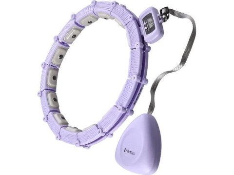 Hula hop HMS HHM14 z magnesami, obciążnikiem i licznikiem fioletowy Hula hop HMS HHM14 z magnesami, obciążnikiem i licznikiem fioletowy