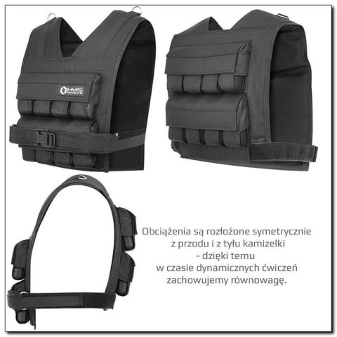 Kamizelka treningowa z obciążeniem 16kg Cordura HMS KTO16 Kamizelka treningowa z obciążeniem 16kg Cordura HMS KTO16