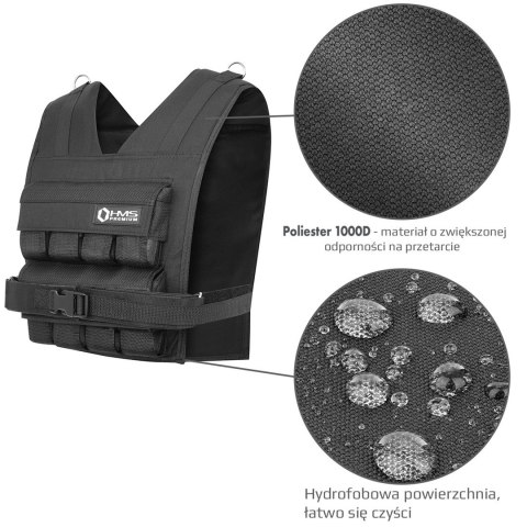 Kamizelka treningowa z obciążeniem 16kg Cordura HMS KTO16 Kamizelka treningowa z obciążeniem 16kg Cordura HMS KTO16