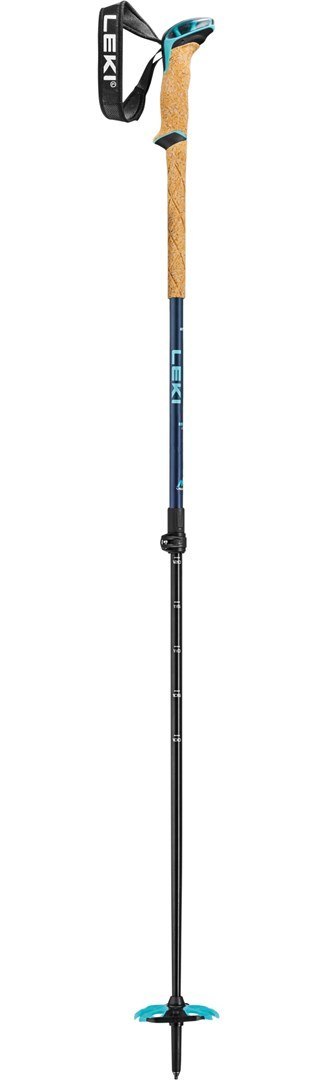 LEKI Bernina Lite 2 kije do nart 135 cm Beżowy, Czarny, Niebieski Aluminium LEKI Bernina Lite 2 kije do nart 135 cm Beżowy, Czarny, Niebieski Aluminium